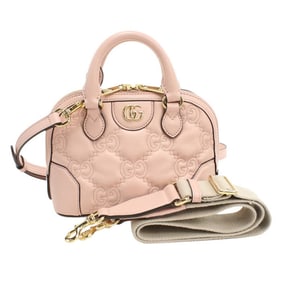 GUCCI GG Matelasse Handbag GU92312 727793 2-Way Women's Pink