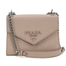 PRADA Prada Shoulder Bag 1BD127 2ERX F0ORK Chain Saffiano Leather Women's Pink