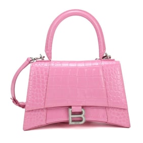 BALENCIAGA Hourglass 2-Way Handbag 593546, Women's, Pink
