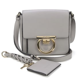 Salvatore Ferragamo FERRAGAMO Ferragamo Gancini Shoulder Bag 21 H004 Women's Gray