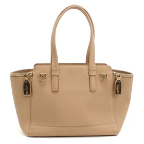 Salvatore Ferragamo FERRAGAMO Ferragamo Gancini Tote Bag 21 D698 Women's Beige