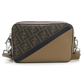 FENDI Men's Brown Shoulder Bag 7M.0286 with Diagonal Camera Case