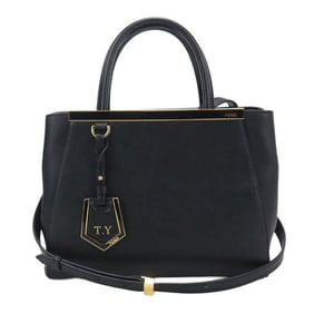 FENDI Petite Toujour Tote Bag FE91927 8BH253 2WAY Women's Black