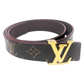LOUIS VUITTON Monogram Santur M6130 80 32 Belt, Brown/Red, 80cm, Women's
