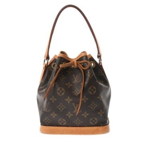 LOUIS VUITTON Monogram Mini Noe Brown M42227 Women's Canvas Handbag