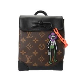 LOUIS VUITTON Monogram LV Friends Steamer XS Brown M80327 Men's Canvas Shoulder Bag