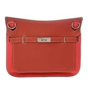 HERMES Gypsiere 28 Rose Jaipur/Red T Stamp (circa 2015) Women's Taurillon Clemence Shoulder Bag