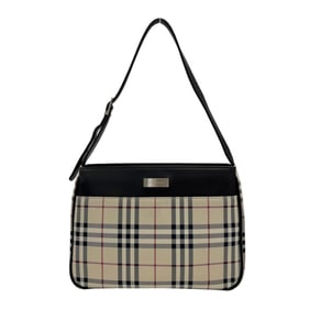 BURBERRY shoulder bag in canvas and leather with a Nova check pattern. Available for men women.