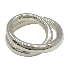 HERMES Vertige Ring, Size 50, 15.2g, SV925 Silver, for Men and Women
