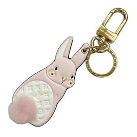 LOUIS VUITTON Louis Vuitton Bunny Keychain M01560 CX2284 Pale Pink Monogram Mink Fur Rabbit Women's