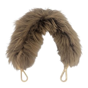 FENDI Strap You Fur Leather Brown Bag for Women
