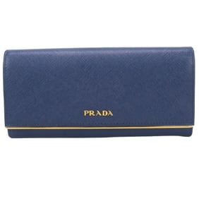 PRADA Prada Long Wallet with Bi-fold Coin Pocket PR94540 1MH132 QME F0016 Women's Blue