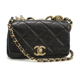 CHANEL Matelasse Crossbody Shoulder Bag NPT9K2NL Chain Bag, Women's, Black