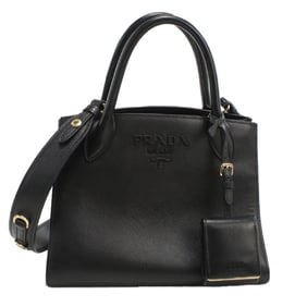 PRADA Prada Tote Bag PR93073 Monochrome 1BA156 2-Way Women's Black