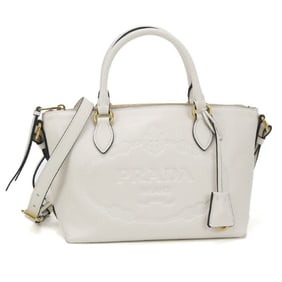 PRADA Prada Handbag 1BA111 2EBJ F0009 2WAY Women's White