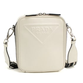PRADA Prada Saffiano Crossbody Shoulder Bag 2VH154 Men's White