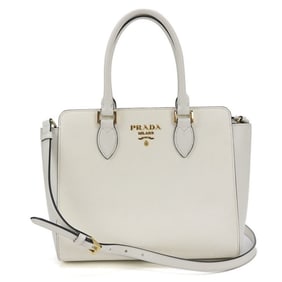 PRADA Prada Tote Bag 1BA113 2WAY Women's White