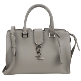 SAINT LAURENT Handbag SL89160 YSL Line 424868 Baby Cabas Women's Gray