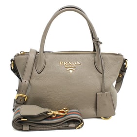 PRADA Prada Handbag PR93779 1BA111 2-Way Women's Gray