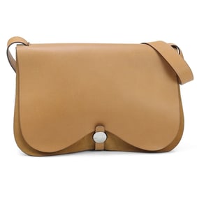 HERMES Sac Colorado GM Shoulder Bag, Beige, with I Stamp