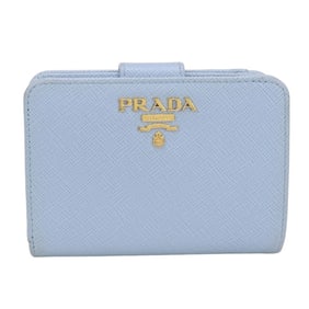 PRADA Prada Saffiano Multicolor Bifold Wallet PR90454 1ML018 Women's Blue