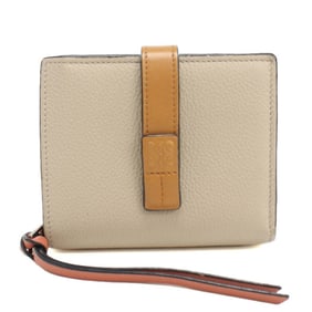 LOEWE Compact Zip Wallet for Women, Beige