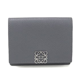 LOEWE Trifold Wallet C821TR2X16 Anagram Women's Gray