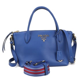 PRADA Prada Handbag PR96109 1BA111 2WAY Women's Blue