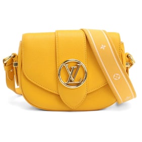LOUIS VUITTON Pont Neuf Soft MM Shoulder Bag LV94519 M58968 Women's Yellow