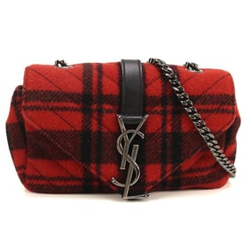 SAINT LAURENT Baby Chai Shoulder Bag SL95717 (399289) Women's Chain Bag, Red