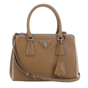 PRADA Galleria Tote Bag 1BA896, Saffiano Leather Small Bag, Women's, Brown