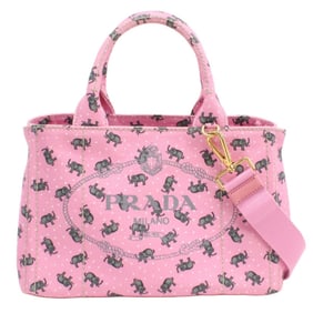 PRADA Prada Canapa Tote Bag PR92886 1BG439 2-Way Women's Pink