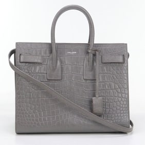 SAINT LAURENT Sac de Jour Small Handbag SL85800 398709 Women's Gray