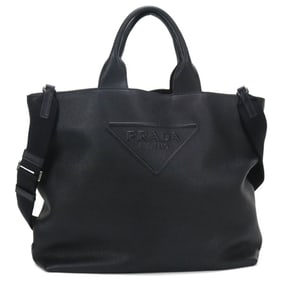 PRADA Prada 2-Way Tote Bag, Black, Men's and Women's