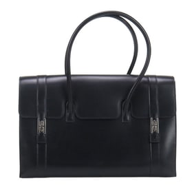 HERMES Hermès Drag 37 Handbag, Women's, Black