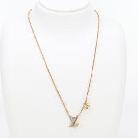 LOUIS VUITTON Louis Vuitton Necklace M00596 LV Iconic Women's Gold