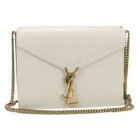 SAINT LAURENT Cassandra Shoulder Bag SL89144 532750 Chain Women's Ivory