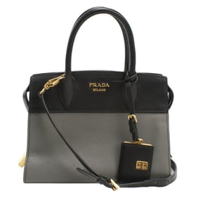 PRADA Esplanade Handbag PR93297 1BA047 2WAY Women's Gray