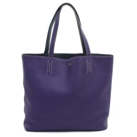 HERMES Double Sens 36 Tote Bag, Women's, Blue, N Stamp