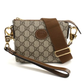 GUCCI Interlocking G Shoulder Bag GU94717 723306 Women's Beige