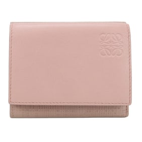 LOEWE Tri-fold Wallet with Anagram, Women's, Pink