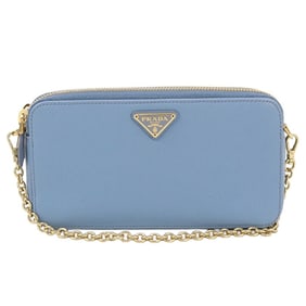 PRADA Prada Shoulder Bag PR91703 Saffiano Leather 1DH010 QHH F0637 Chain Women's Blue