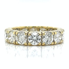 18K Yellow Gold 5.30 Ct. Diamond Eternity Band