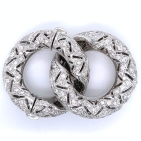 18K White Gold 3.50 Ct. Diamond Clasp