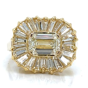 18K Yellow Gold GIA Certified 1.70 Ct. Diamond Ring