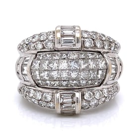 18K White Gold 5.60 Ct. Diamond Ring