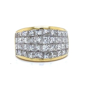 18K Yellow Gold 4.00 Ct. Diamond Ring