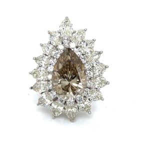 Platinum GIA Certified 6.58 Ct. Diamond Ring