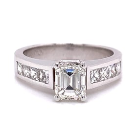 18K White Gold 1.00 Ct. GIA Certified Diamond Ring