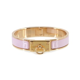 Hermes Hermès Clic Anneau Bangle in Rose Dragee Pink Gold
